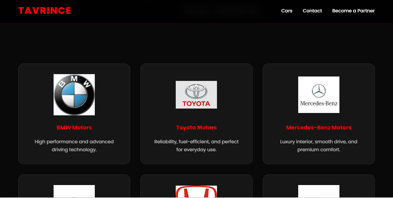 Tavrince UI Screenshot 1
